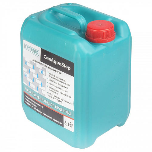 Водоотталкивающая пропитка  CemAquaStop, 5л